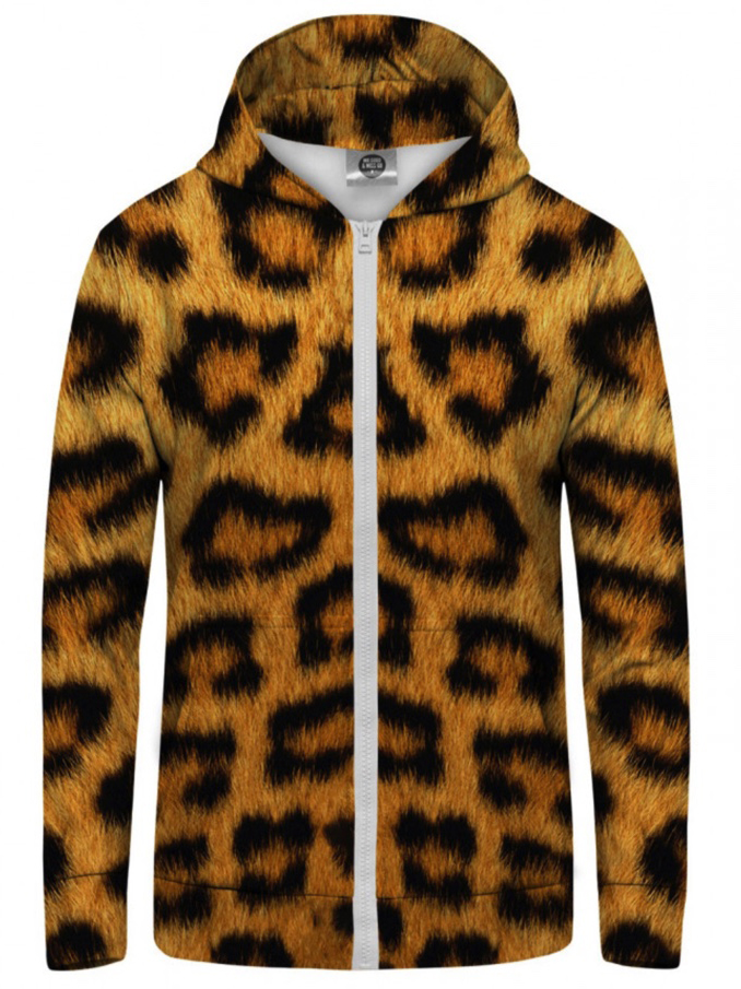Mr Gugu Leopard Spots zip-up hoodie