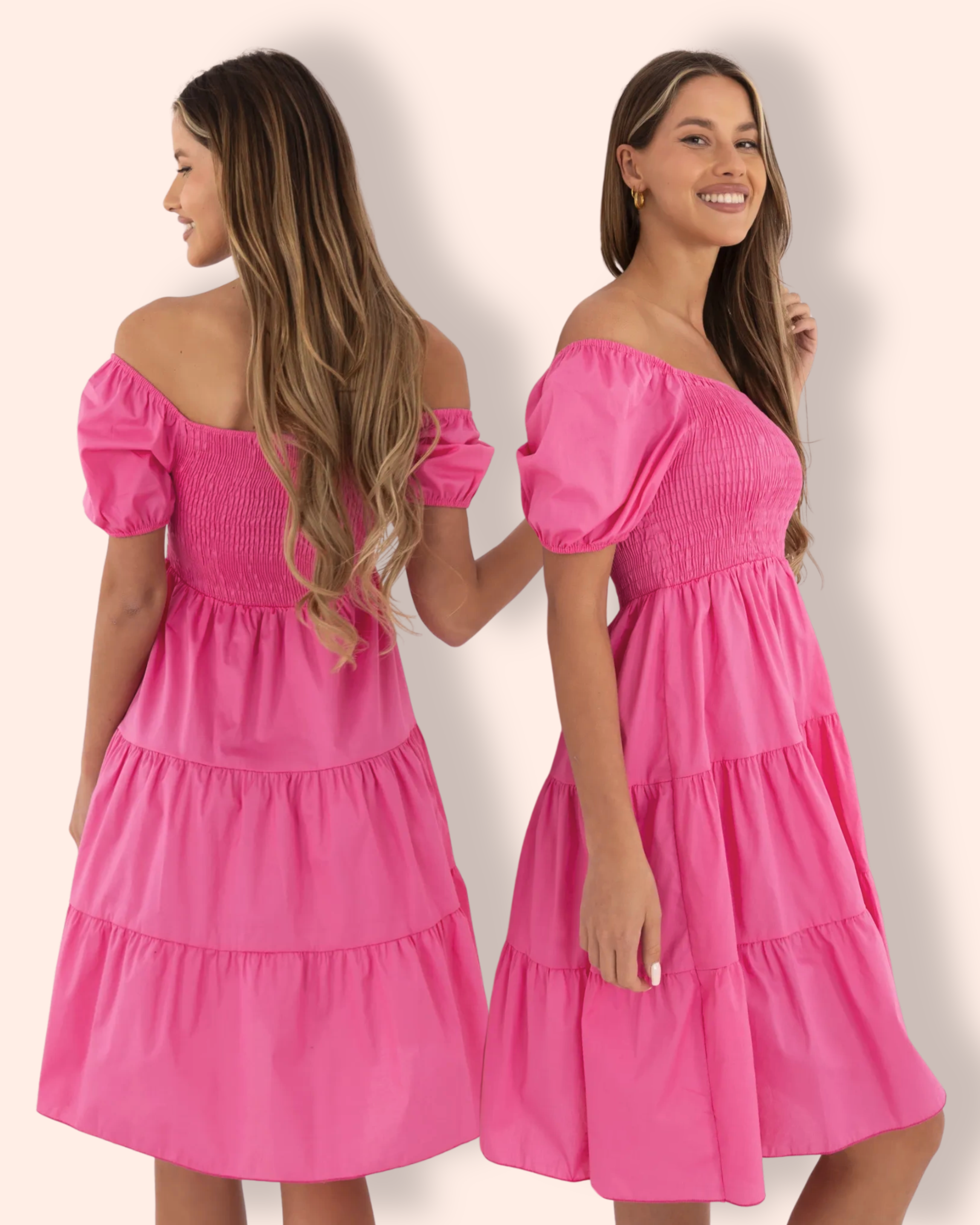 ELLEN frillamekko vaalea pinkki