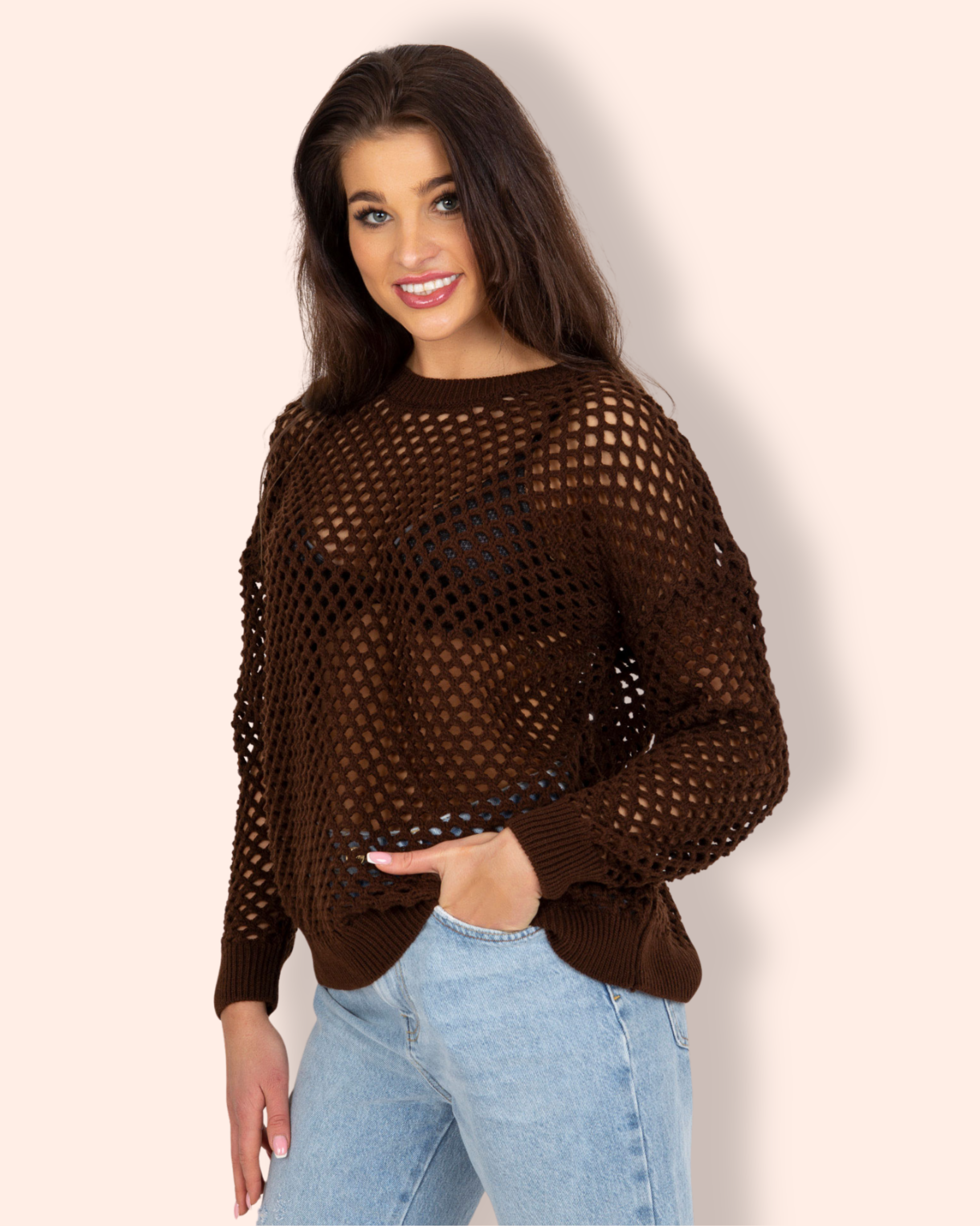 MIRELLA Summer Knit neule ruskea