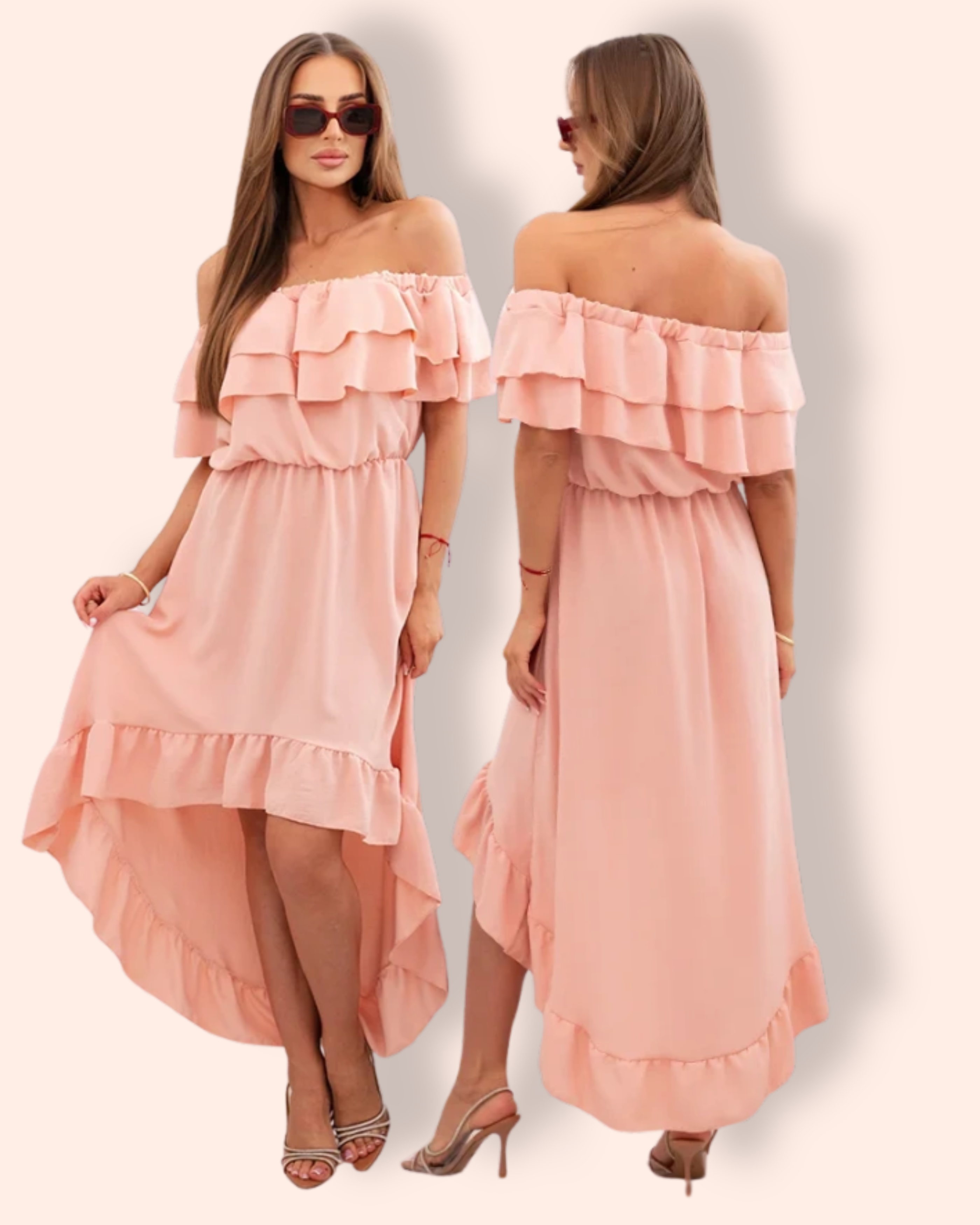 PENELOPE mekko peach pink