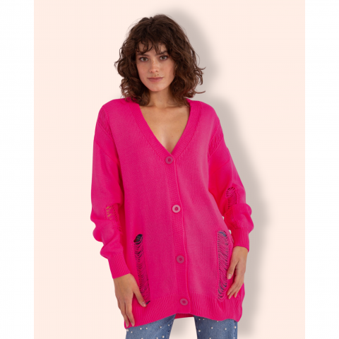 NITA Summer Knit neuletakki fuksia