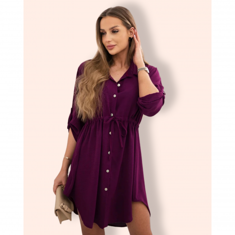 EMMA paitamekko napeilla purppura