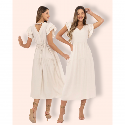 TANJA midimekko beige