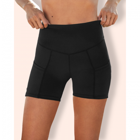 YM Sport Shorts mustat shortsit