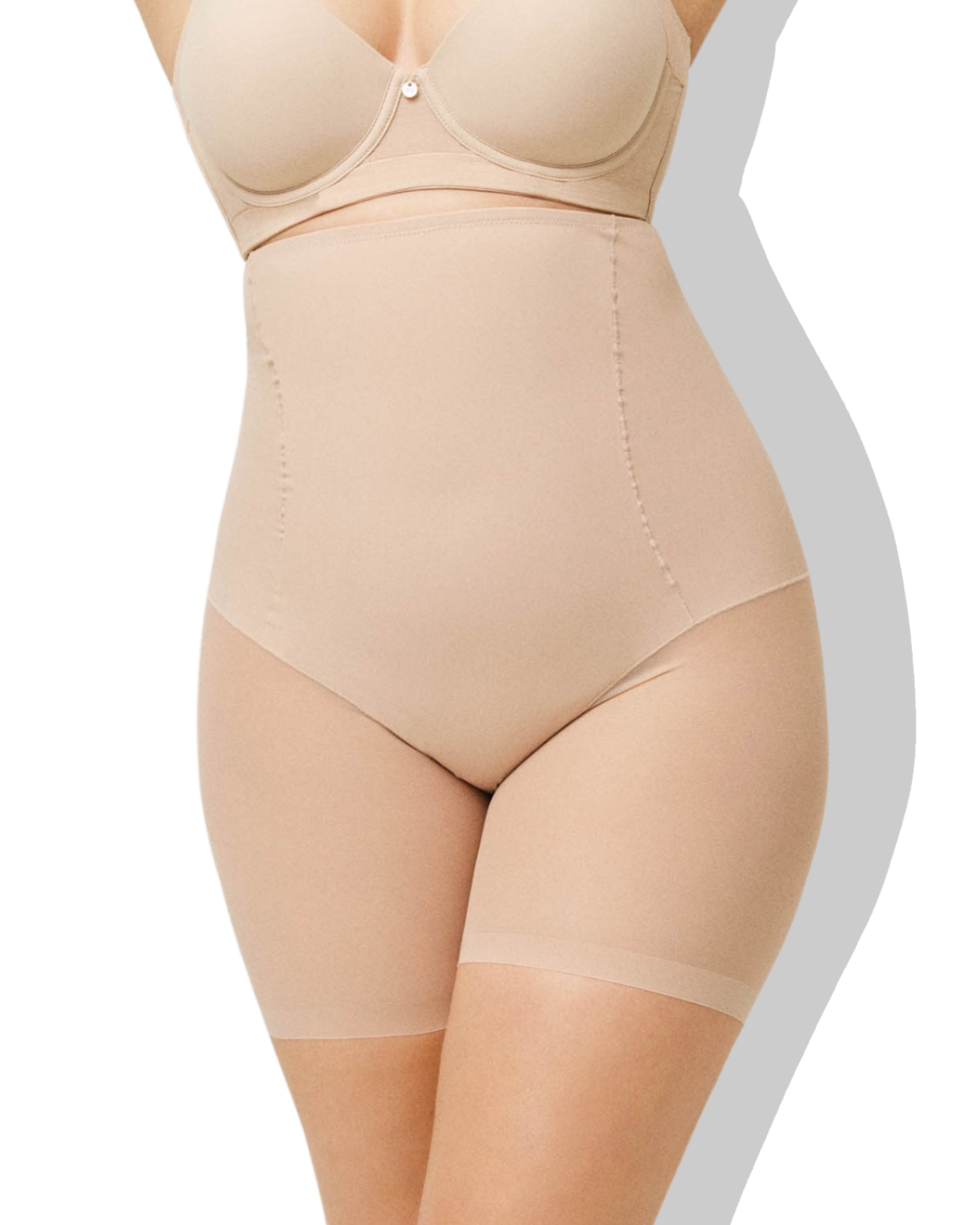 YM High Waist Mesh alusshortsit beige