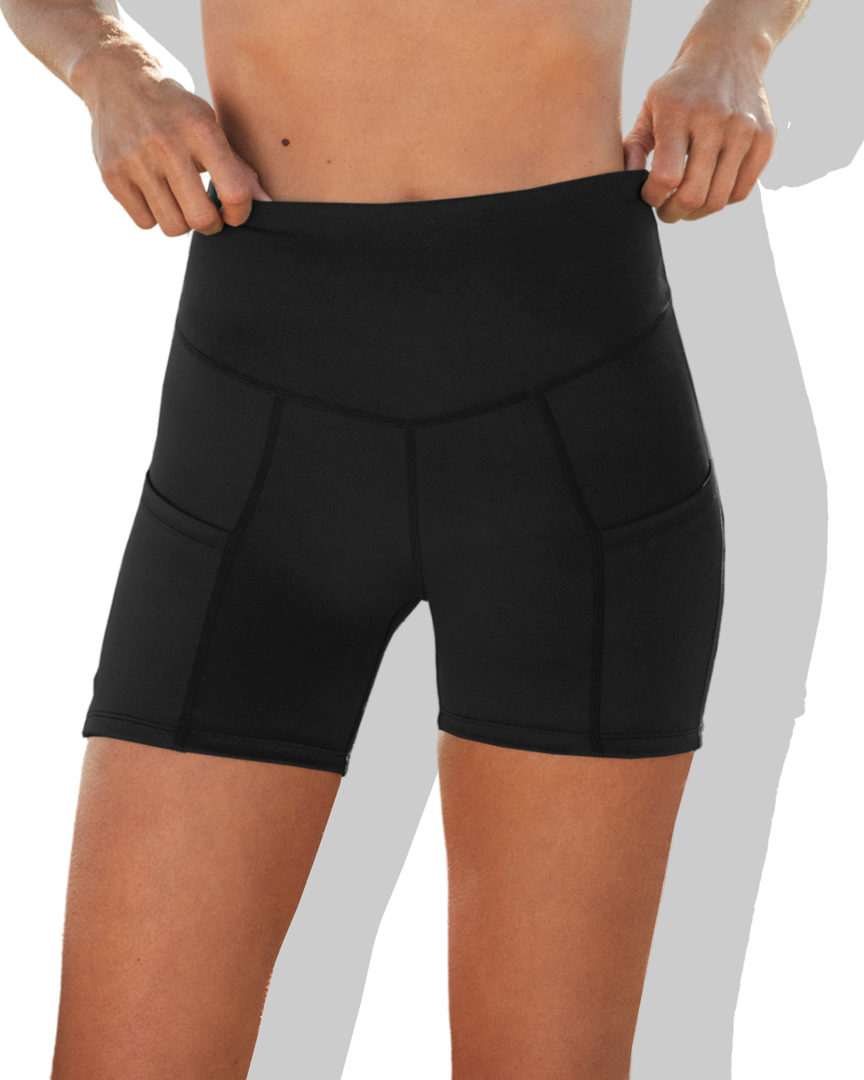 YM Sport Shorts mustat shortsit